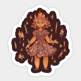 Candle Woman Sticker